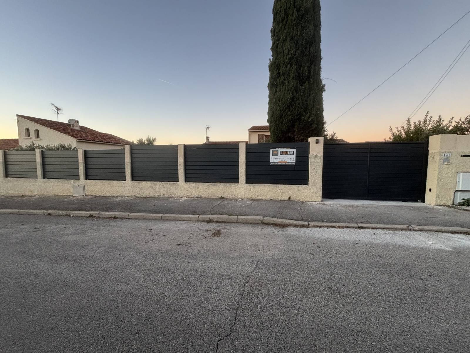 Installation portail et clôture ALU 