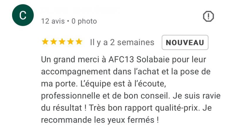 AVIS GOOGLE AFC13 SOLABAIE