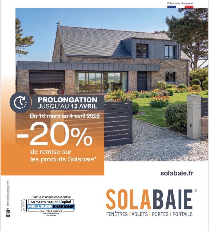 PROLONGATION : Offre exceptionnelle prolongée : -20% chez AFC13 SOLABAIE jusqu’au 12 avril 2026 