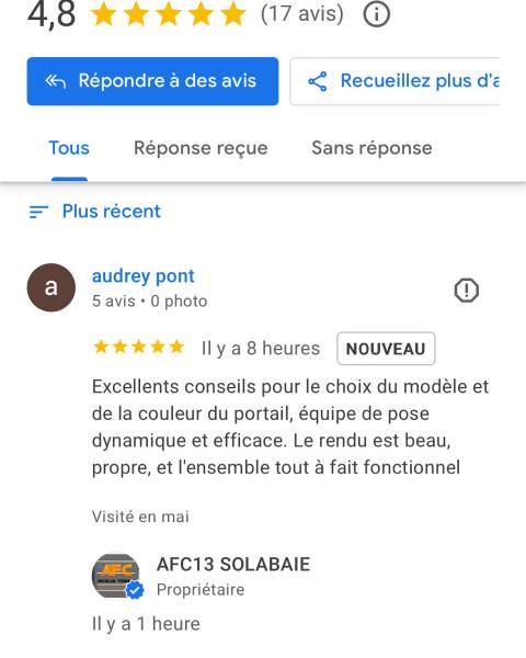 AVIS GOOGLE AFC13 SOLABAIE 