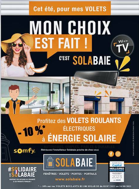 VOLET ROULANT SOLAIRE PELISSANNE