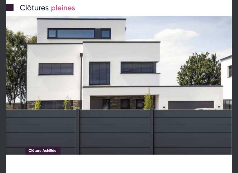 Clôture  ALU gris anthracite 