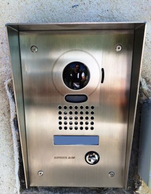 Vidéo portier couleur avec casquette Inox